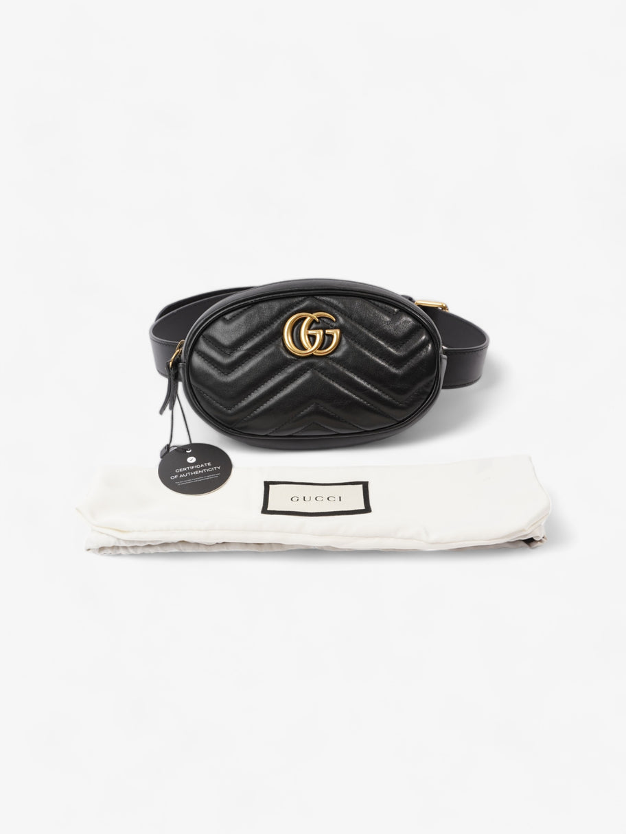 Gucci GG Marmont Belt Bag Black Matelasse Leather 85cm 34 Luxe Collective