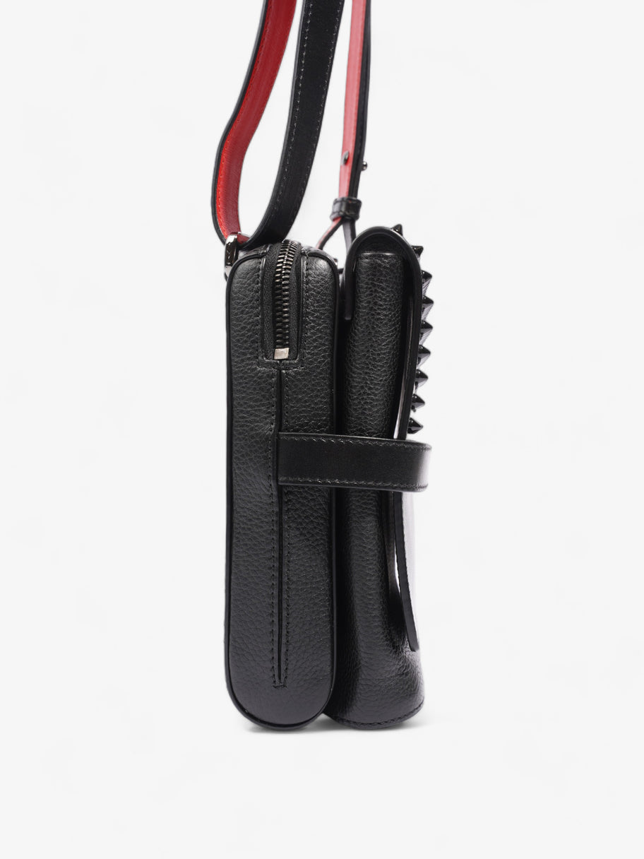 Christian Louboutin Benech Reporter Black / Red Calfskin Leather Image 5