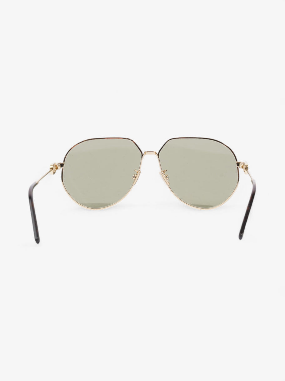 Christian Dior CD Link Sunglasses Gold Acetate 145mm Image 3