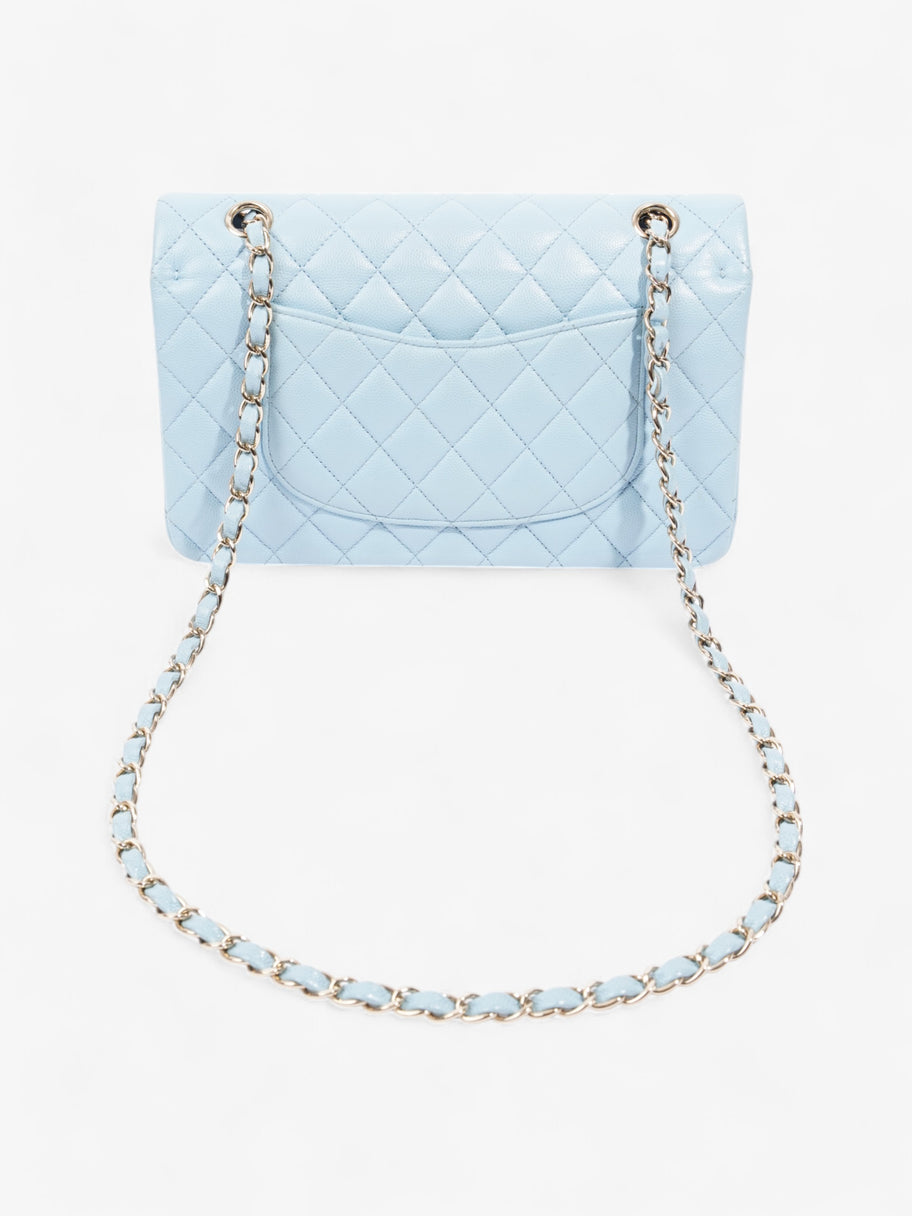 Chanel Classic Double Flap Light Blue Caviar Leather Medium Image 4