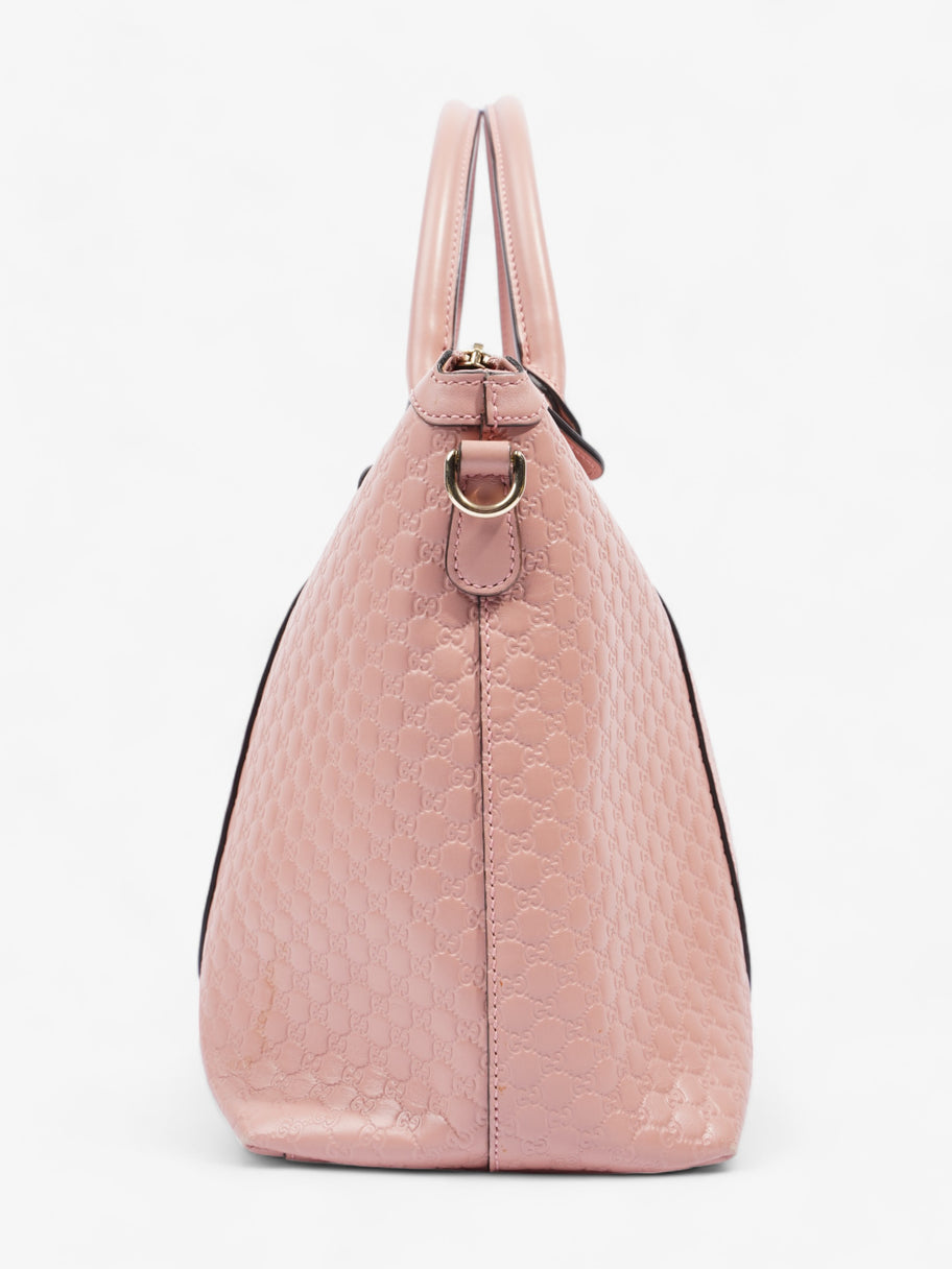 Gucci Microguccissima Tote Pink Leather Image 6