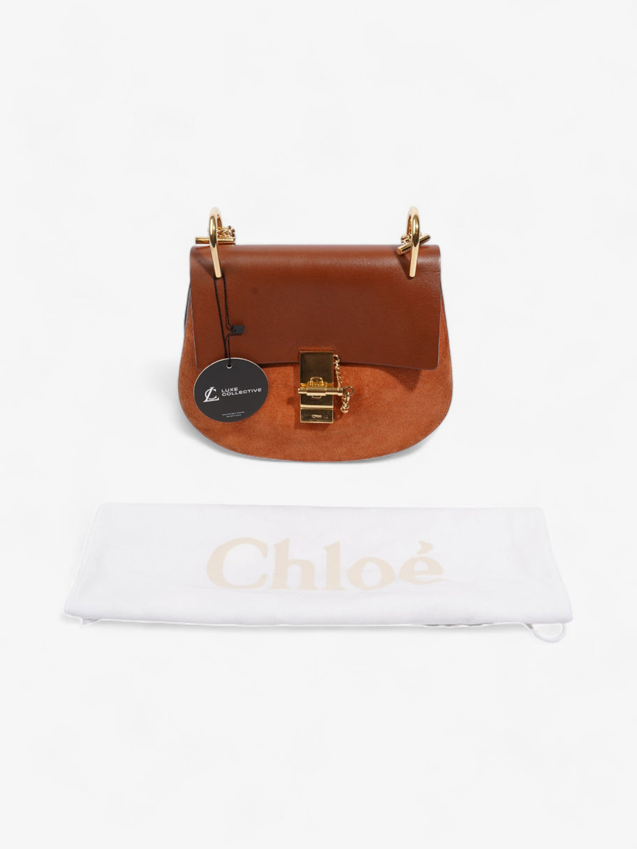 Chloe Drew Bag Brown / Orange Suede Image 10