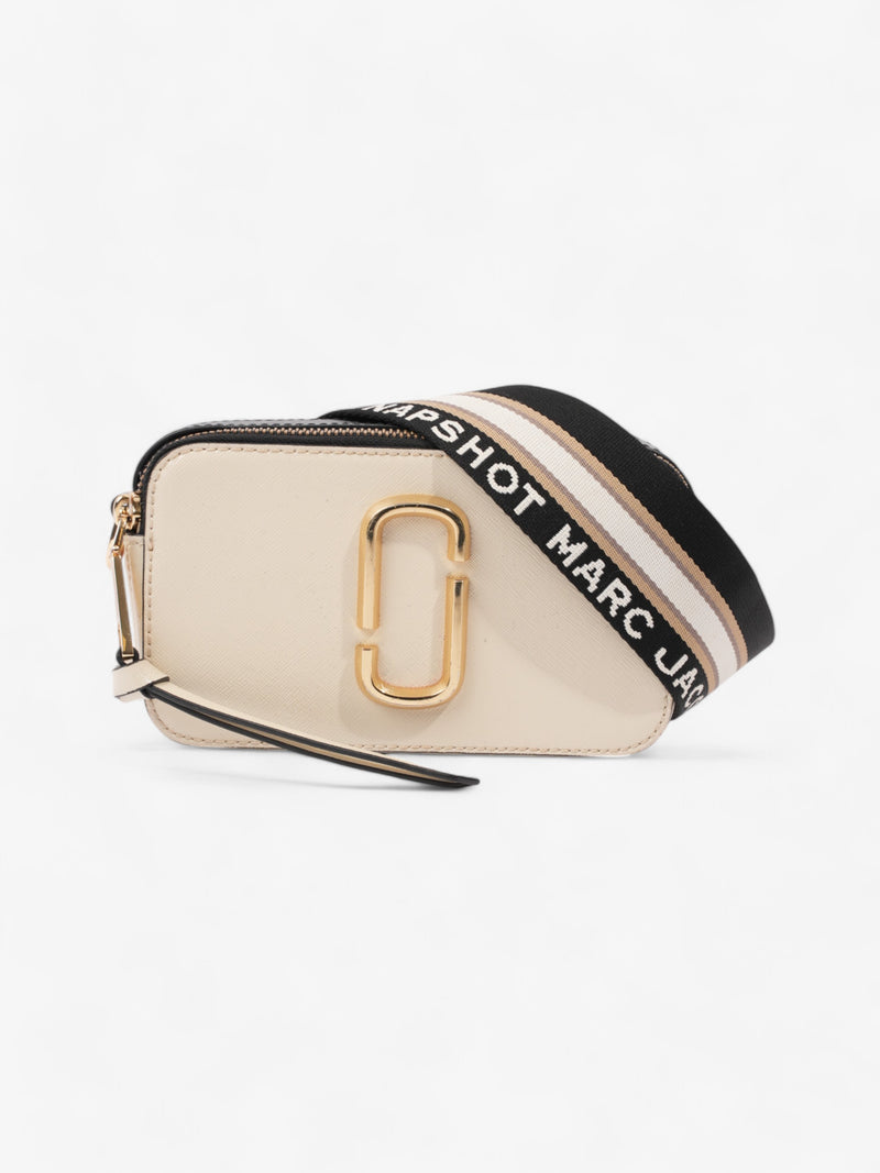  Marc Jacobs The Snapshot Bag Cream / Black Leather