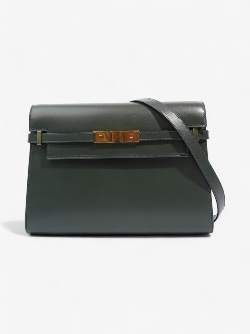  Saint Laurent Manhattan Dark Green Calfskin Leather