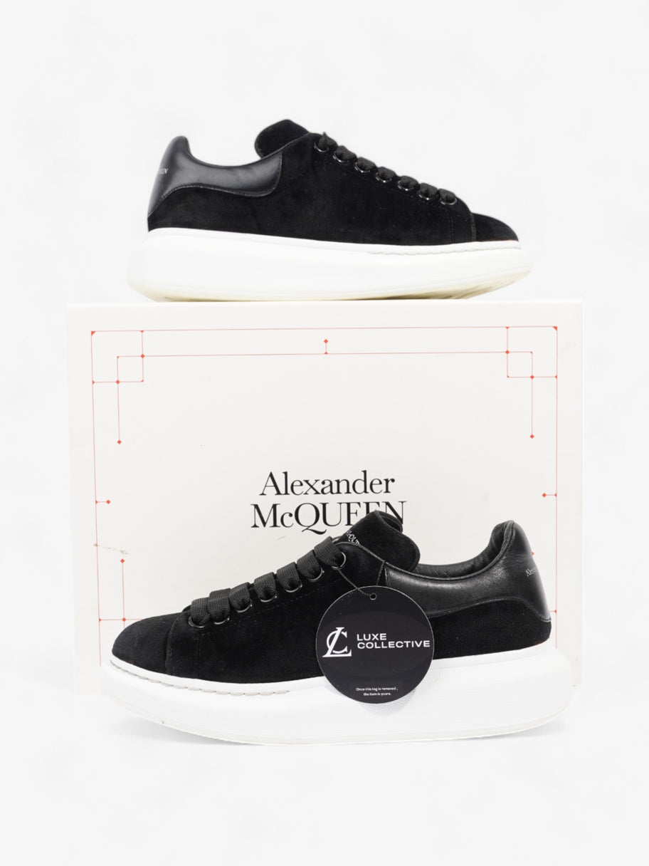 Alexander McQueen Oversized Sneakers Black White Velvet EU 37 UK 4 Luxe Collective