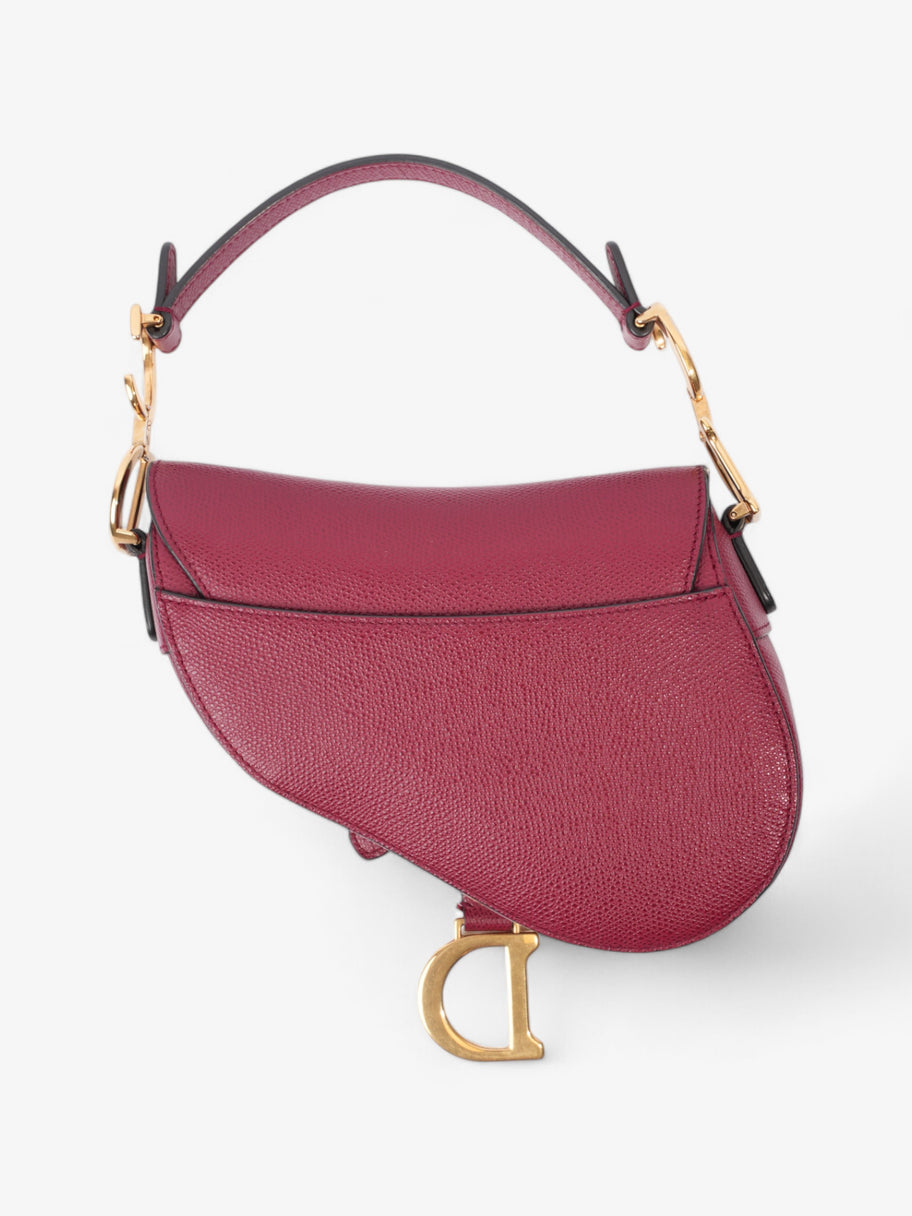 Christian Dior Mini saddle bag Bordeaux Red Calfskin Leather Mini Image 4