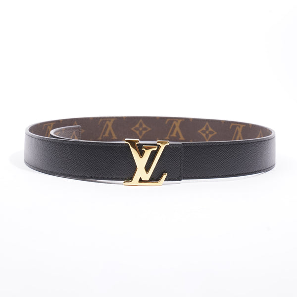 Louis Vuitton LV Initials Reversible Belt Monogram Black Coated Canv Luxe Collective