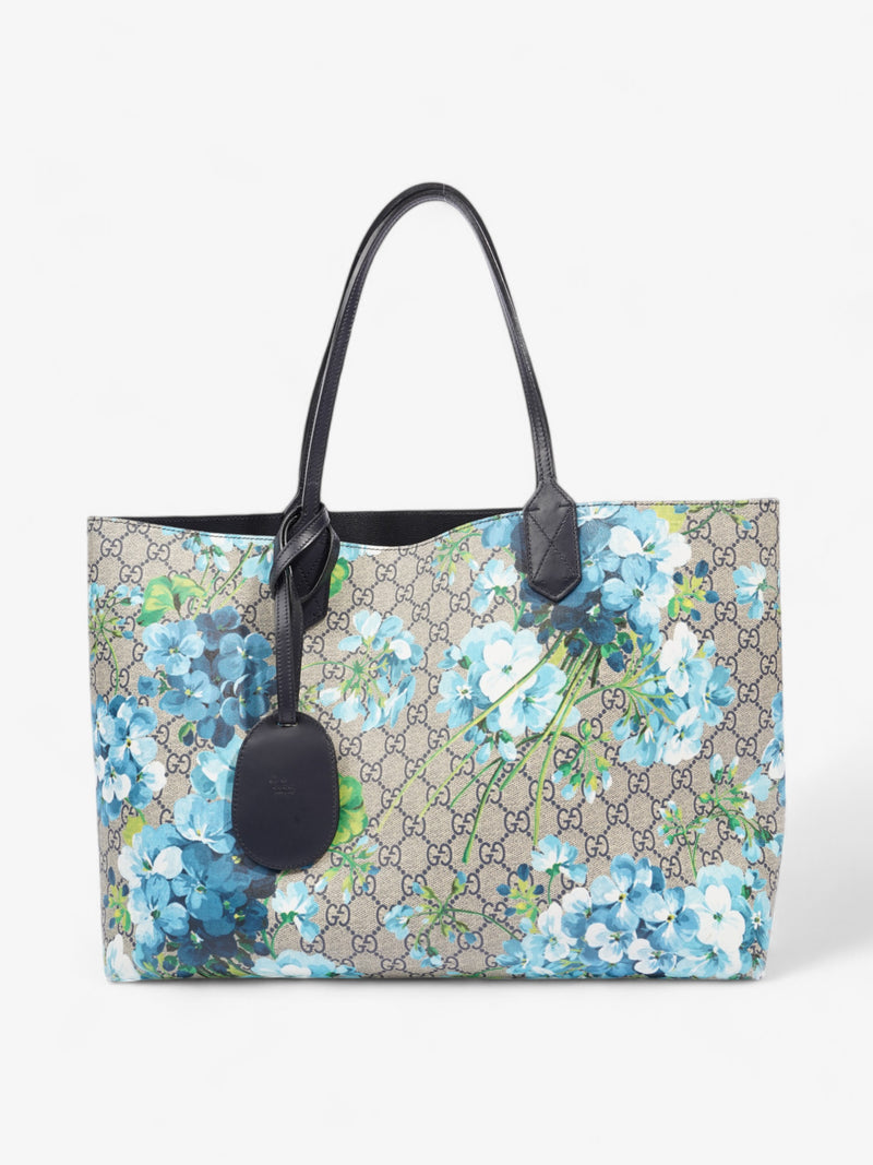  Gucci Blooms Reversible Tote GG Supreme / Bloom Coated Canvas