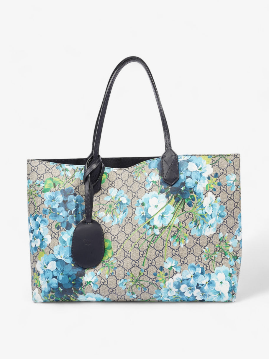 Gucci Blooms Reversible Tote GG Supreme / Bloom Coated Canvas Image 1