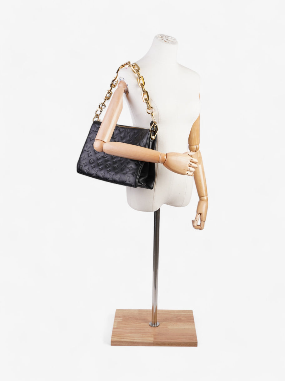 Louis Vuitton Coussin Black Lambskin Leather MM Image 2