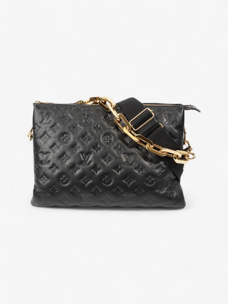  Louis Vuitton Coussin Black Lambskin Leather MM