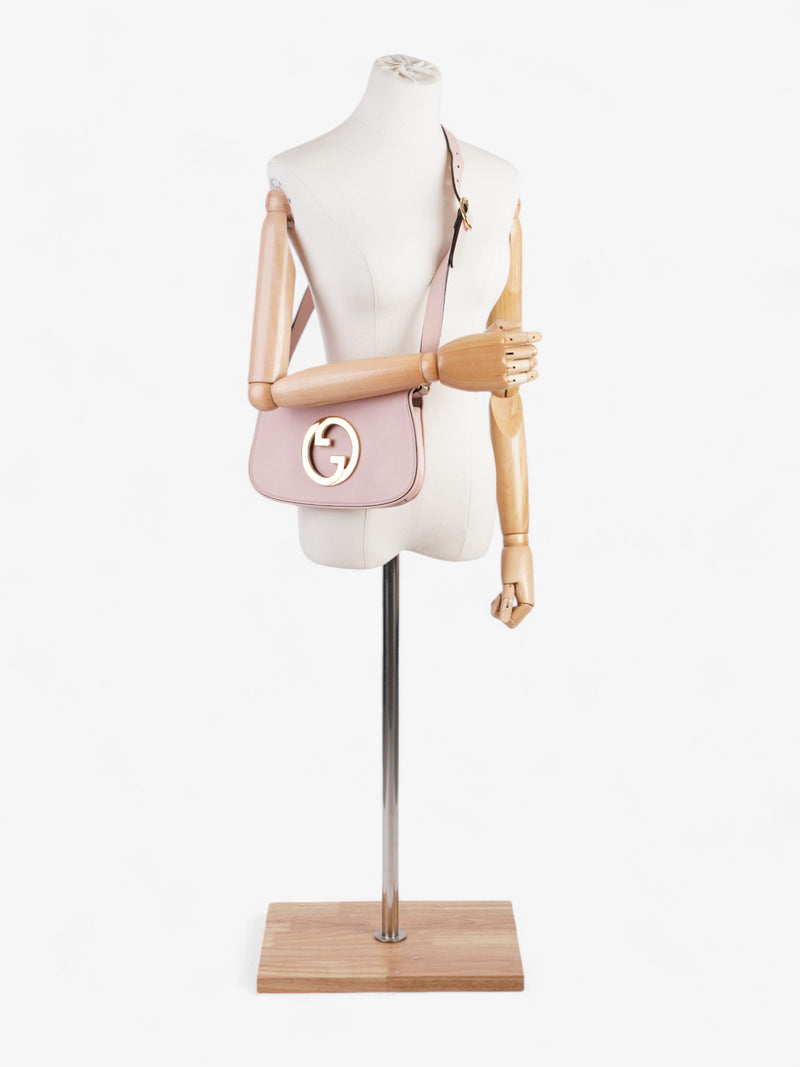  Gucci Blondie Powder Pink Grained Leather Medium