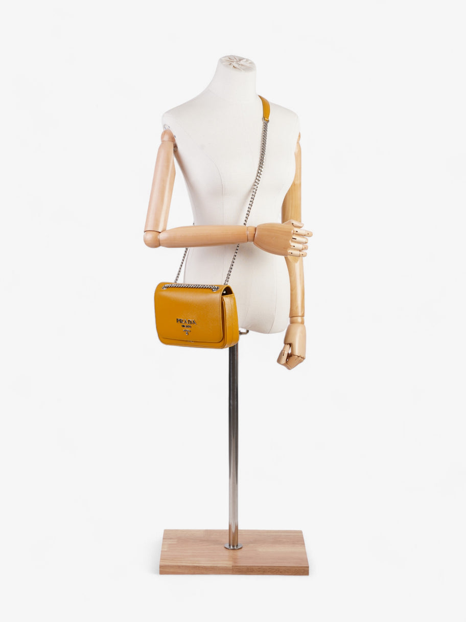 Prada Vernice Mustard Saffiano Leather Image 2