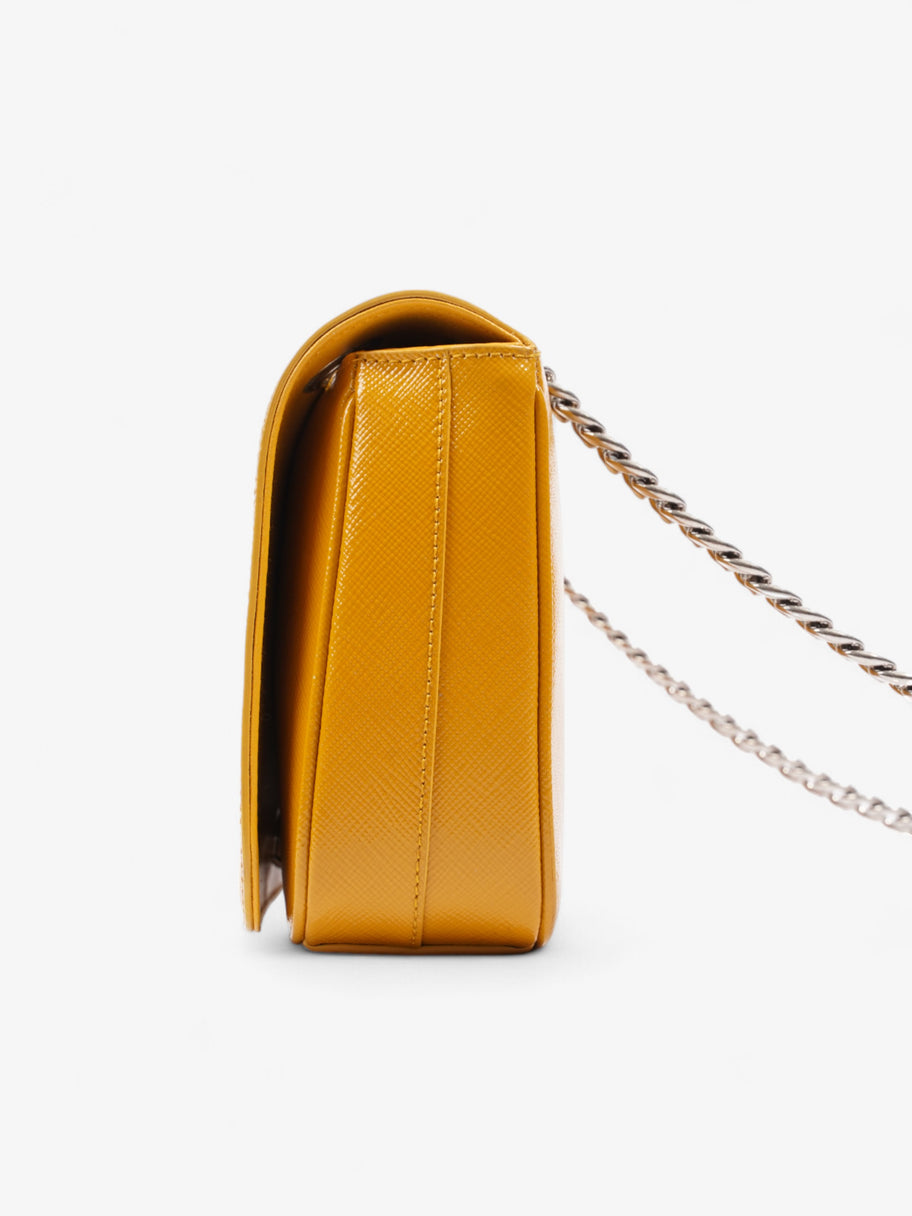 Prada Vernice Mustard Saffiano Leather Image 3