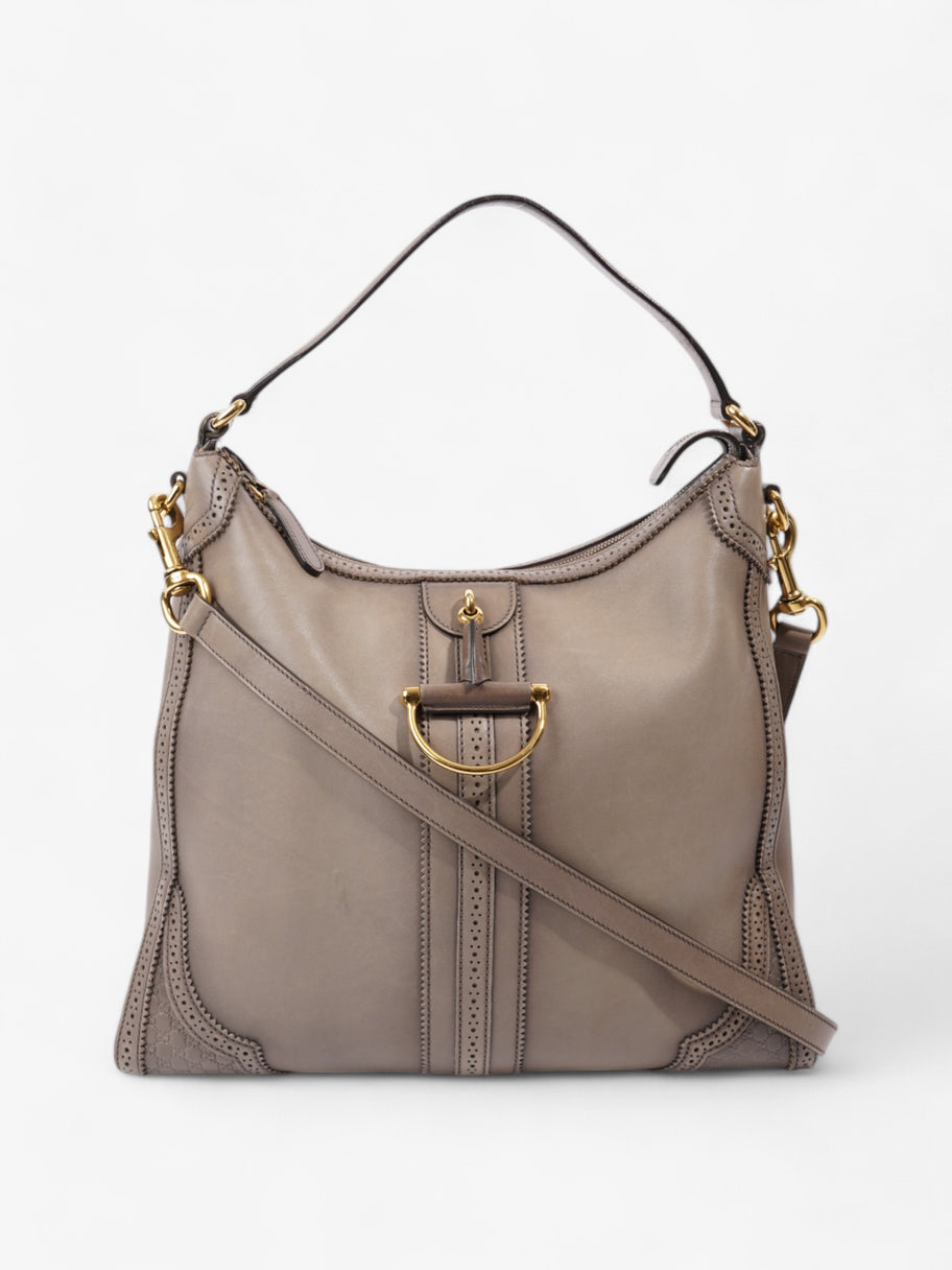 Gucci Hobo Bag Stone Grey Leather Image 1