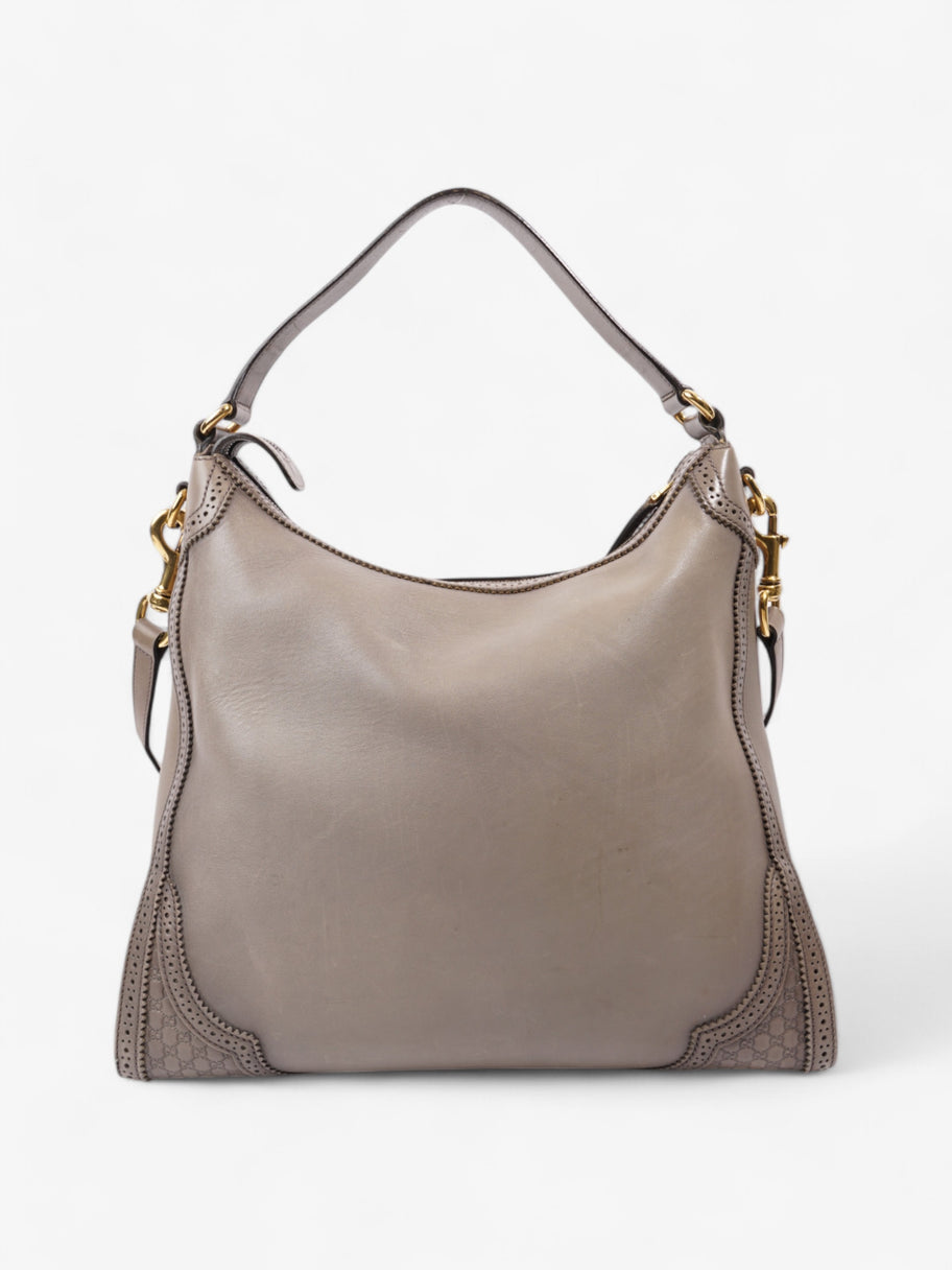 Gucci Hobo Bag Stone Grey Leather Image 4