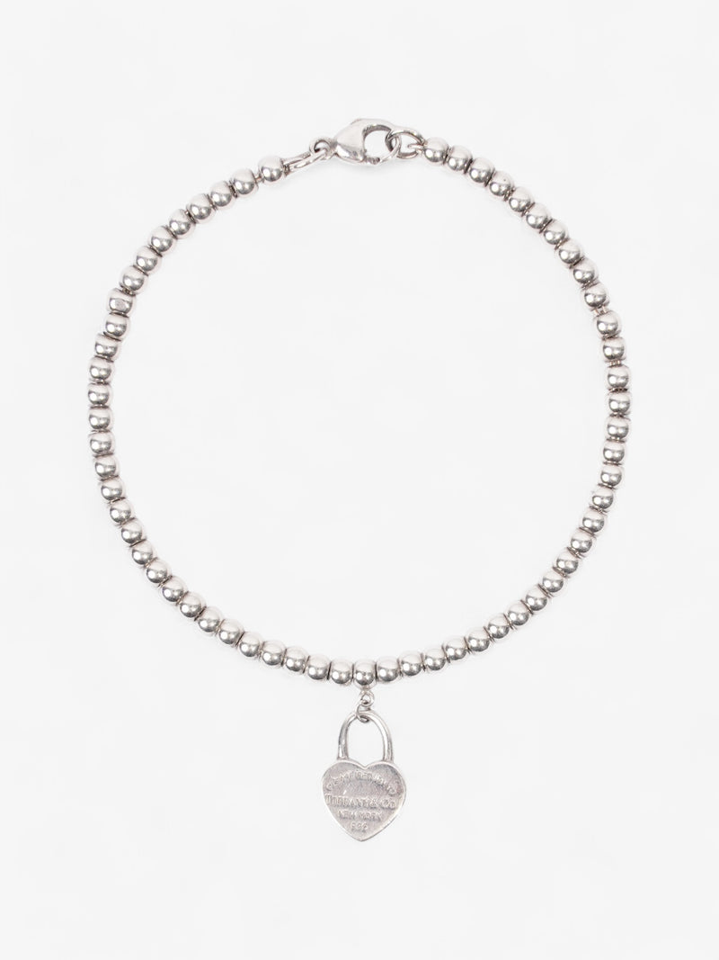  Tiffany and Co Heart Tag Bead Bracelet Silver Silver Sterling