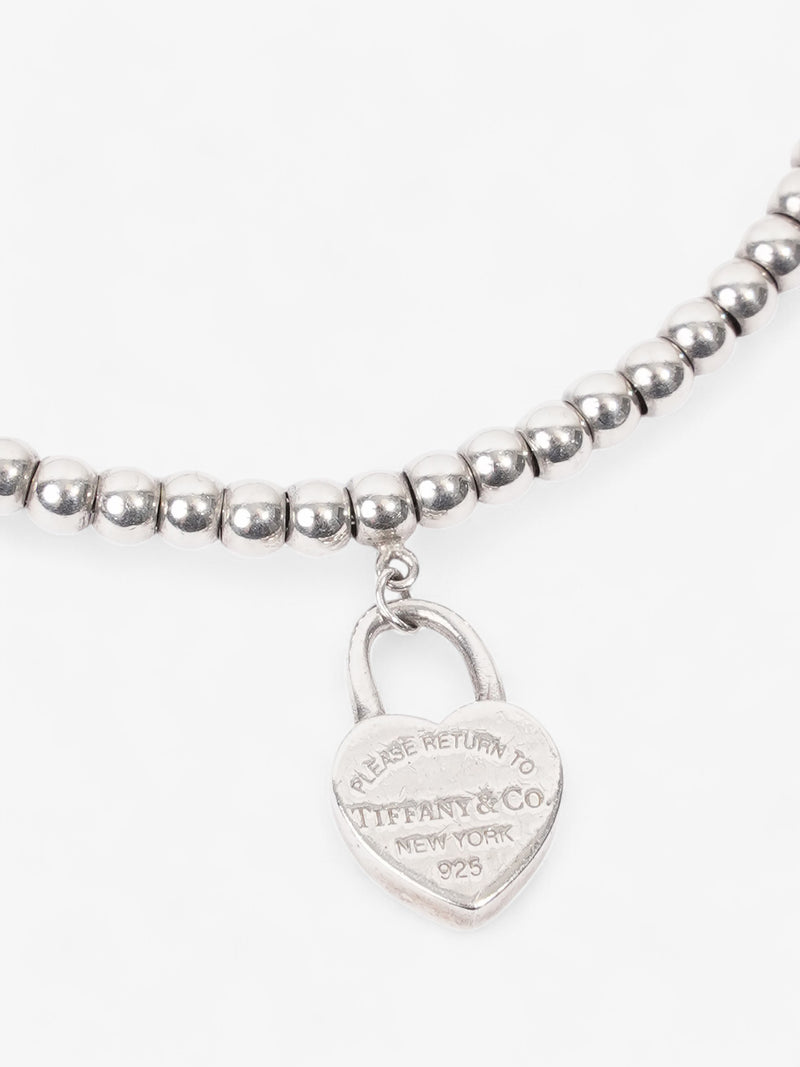  Tiffany and Co Heart Tag Bead Bracelet Silver Silver Sterling