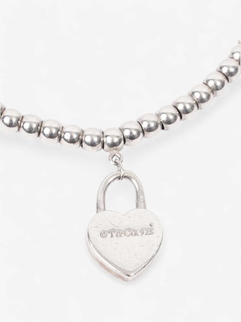 Tiffany and Co Heart Tag Bead Bracelet Silver Silver Sterling Image 3