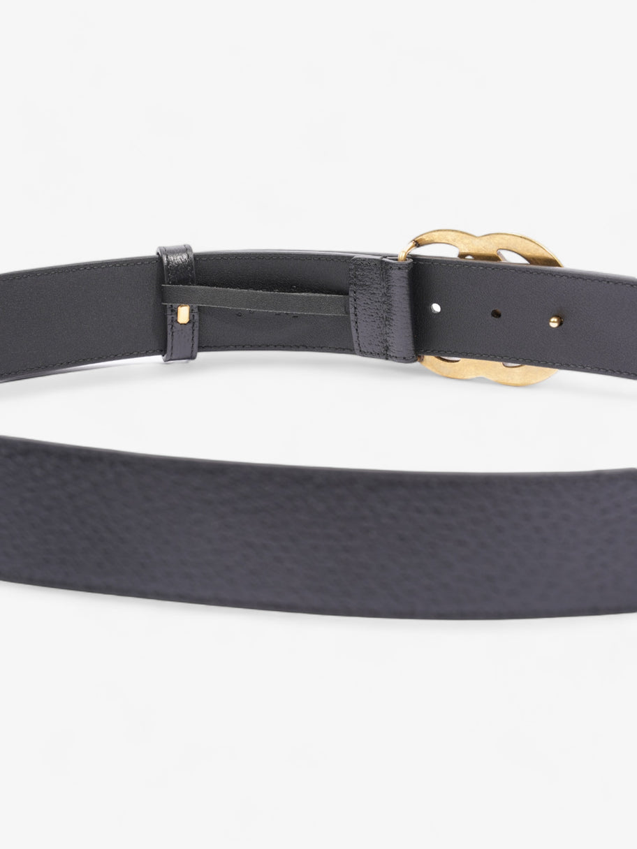 Gucci GG Marmont Belt Black / Gold Leather 100cm 40