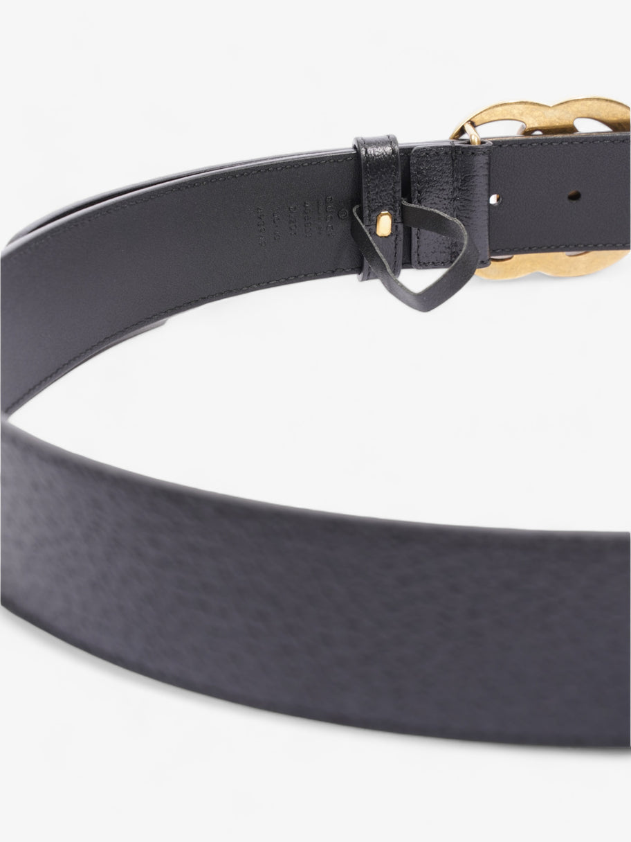 Gucci GG Marmont Belt Black / Gold Leather 100cm 40