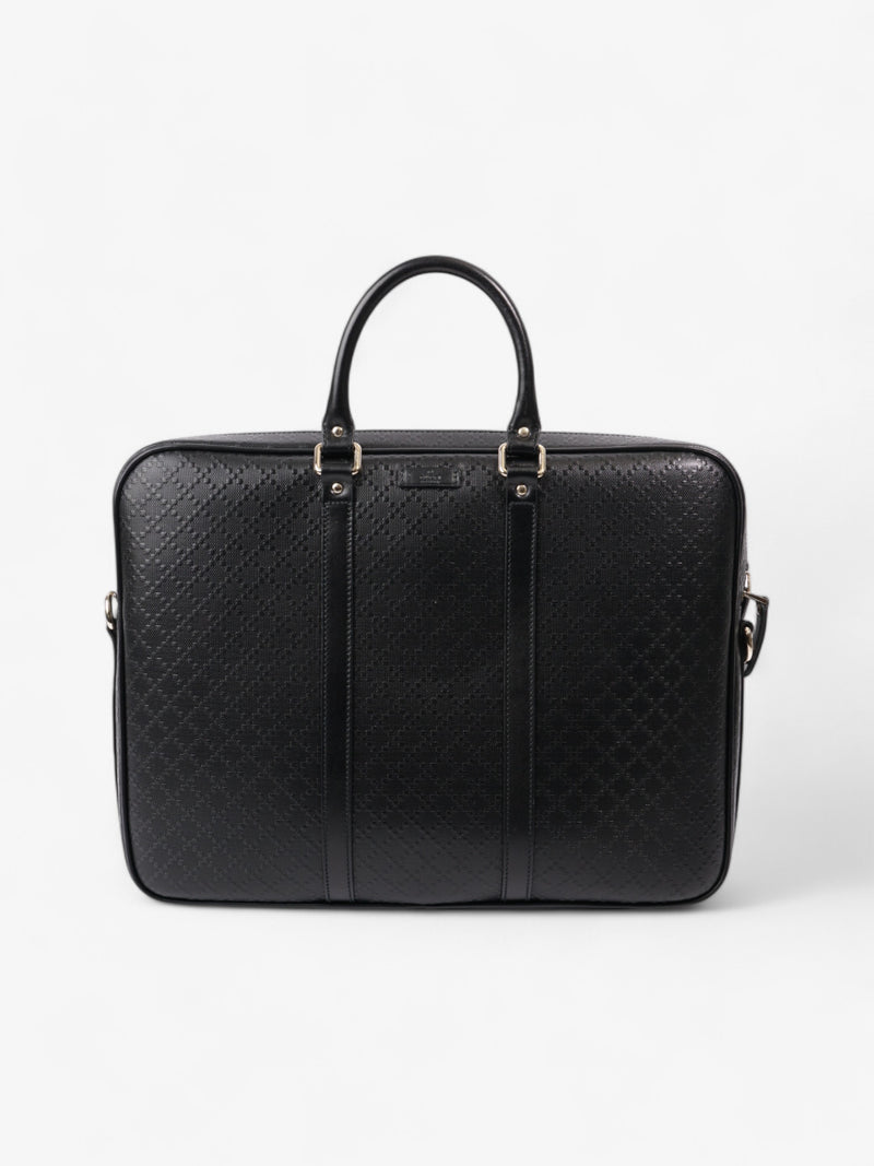  Gucci GG Briefcase Black Canvas