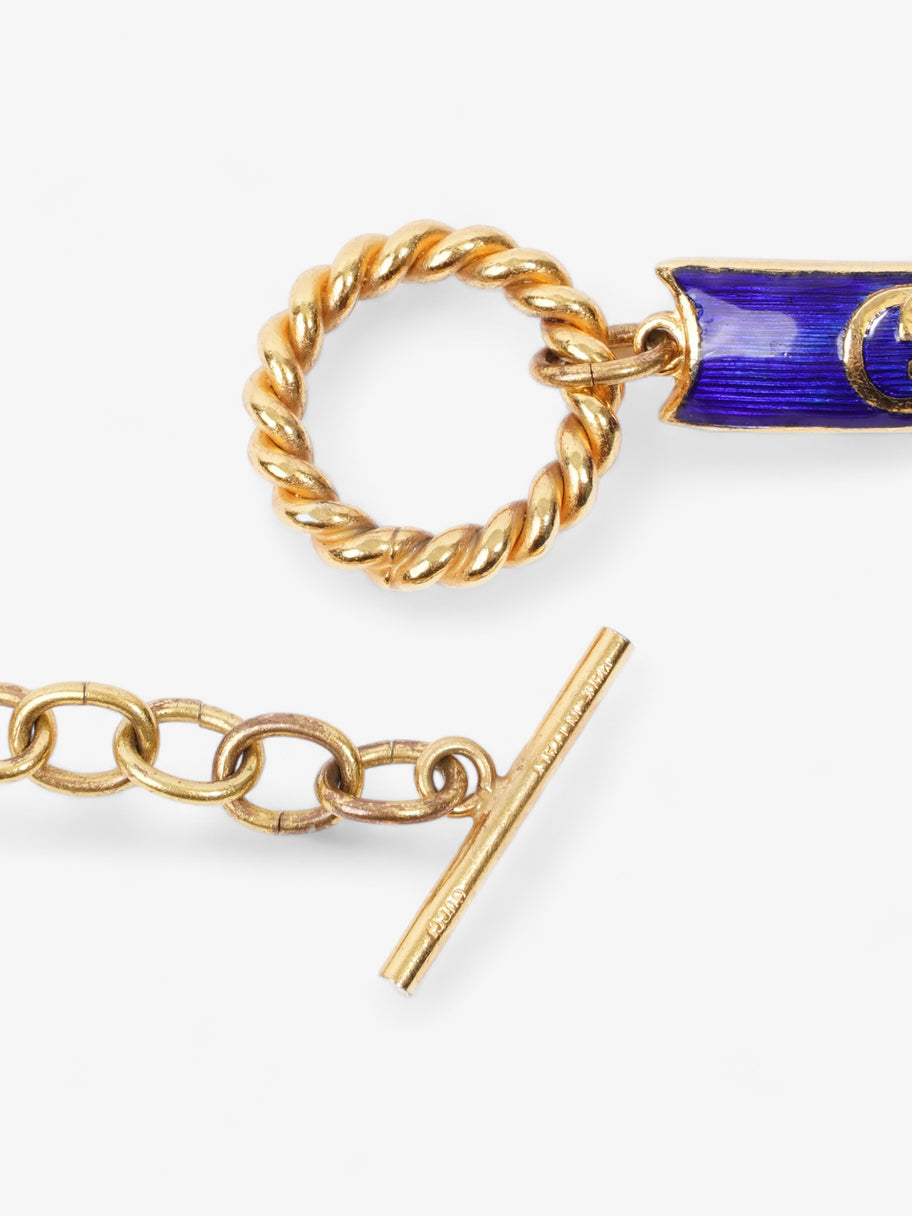 Gucci Interlocking GG Chain Gold / Blue Base Metal Image 4