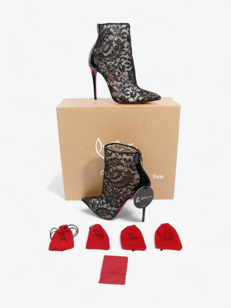 Christian Louboutin Psybootie 100 Black Lace EU 36 UK 3 Luxe Collective