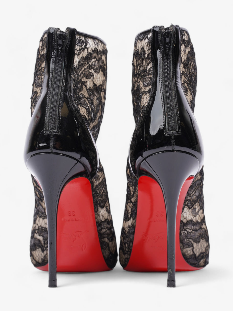 Christian Louboutin Psybootie  100 Black Lace EU 36 UK 3 Image 6