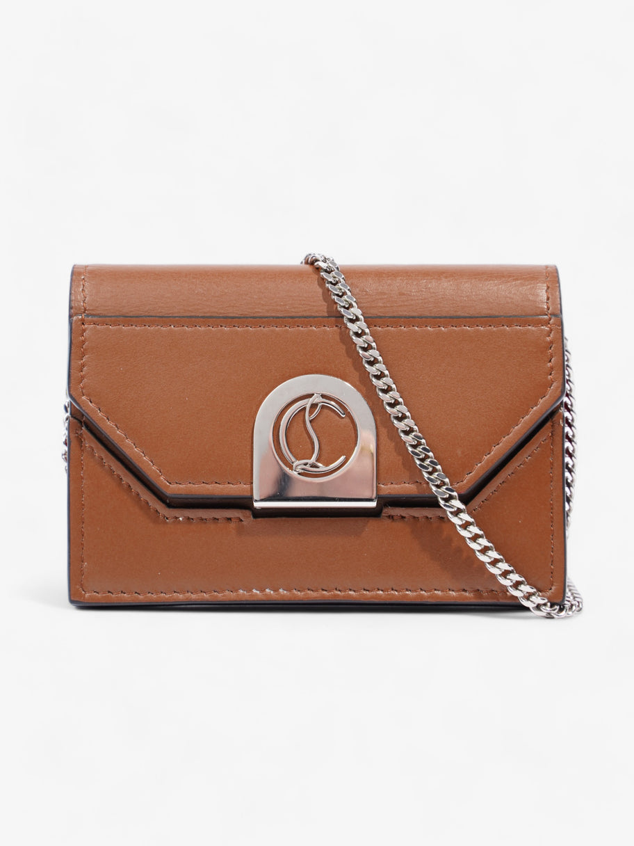 Elisa Chain Card Holder Brown Leather Image 1
