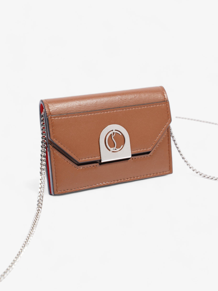 Elisa Chain Card Holder Brown Leather Image 8