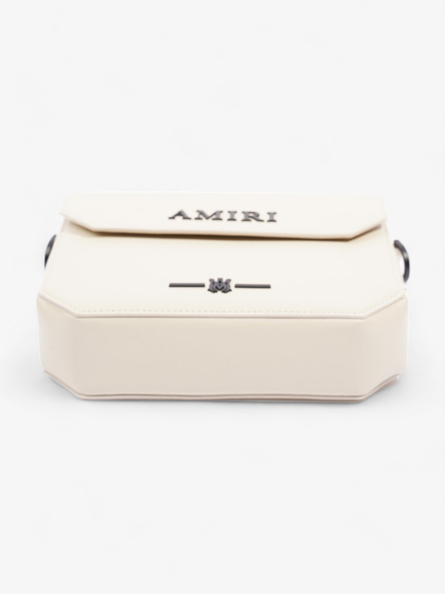 Amiri Birch Logo Embellished Crossbody Bag  Neutral Leather Image 6