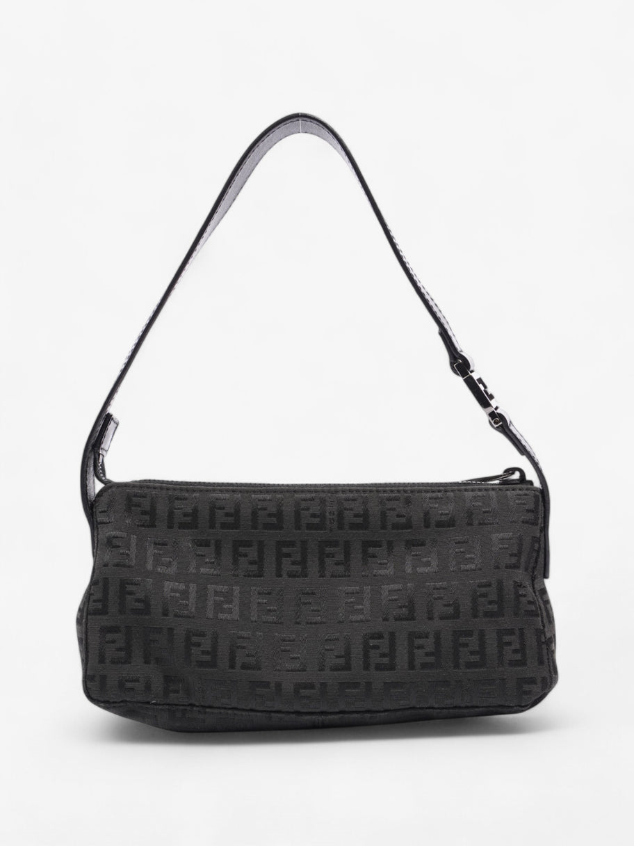 Fendi Shoulder Bag Black Canvas Image 4