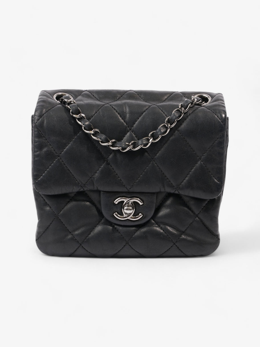 Chanel Classic Square Flap Black Lambskin Leather Mini Image 1