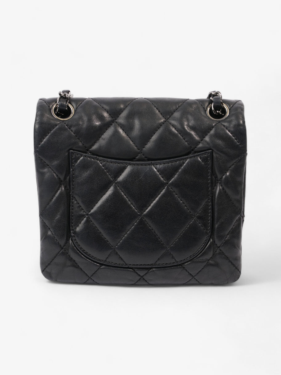 Chanel lambskin quilted mini square flap black sale