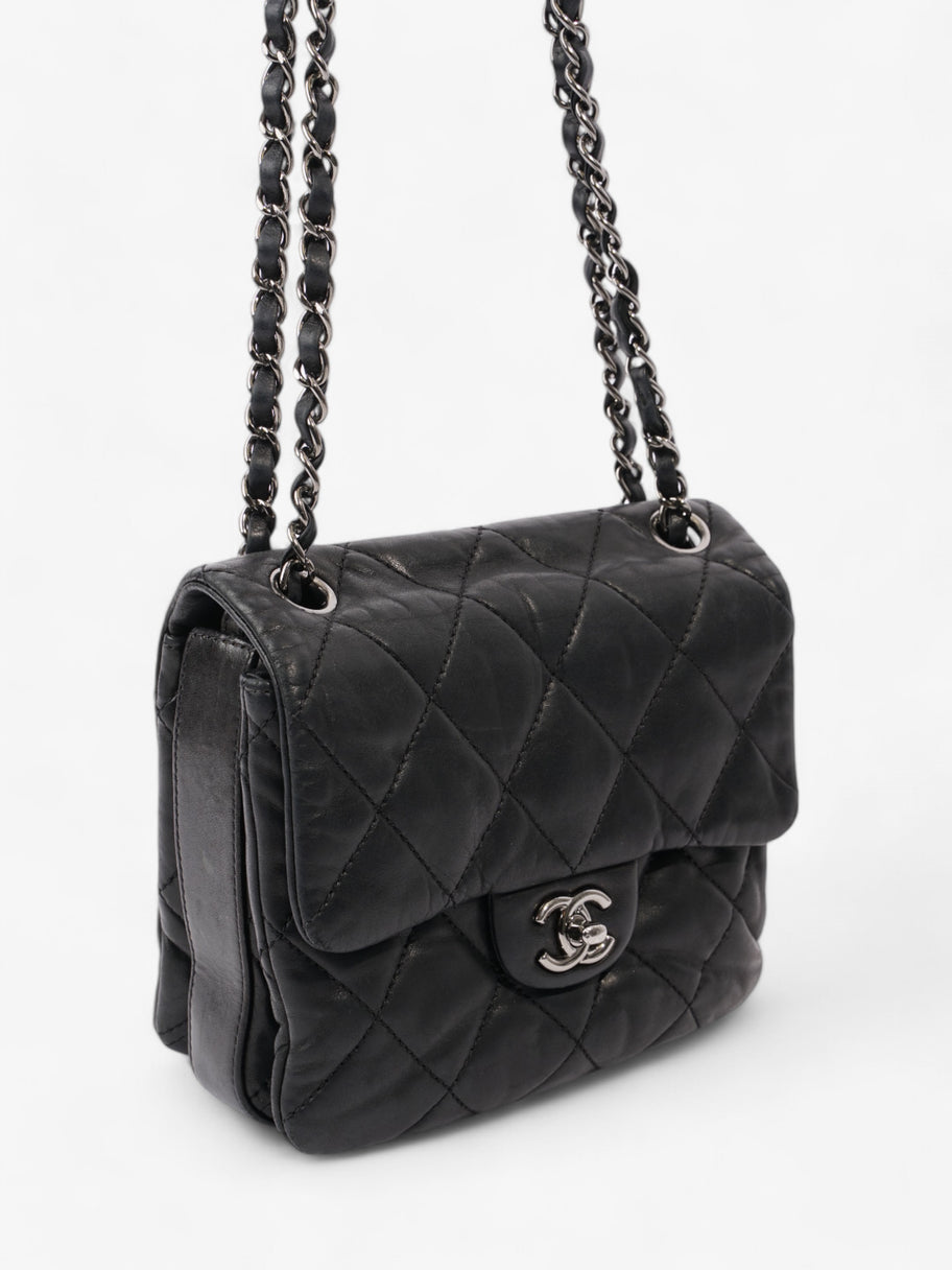 Chanel Classic Square Flap Black Lambskin Leather Mini Image 7