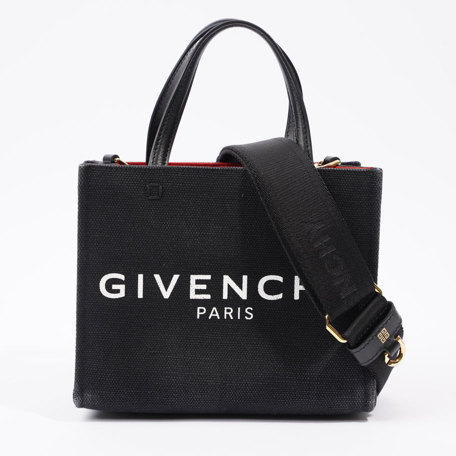 Mini G Tote Black Canvas Image 1