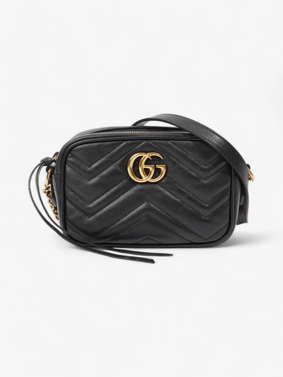 Gucci GG Marmont Black Matelasse Leather Mini Image 1