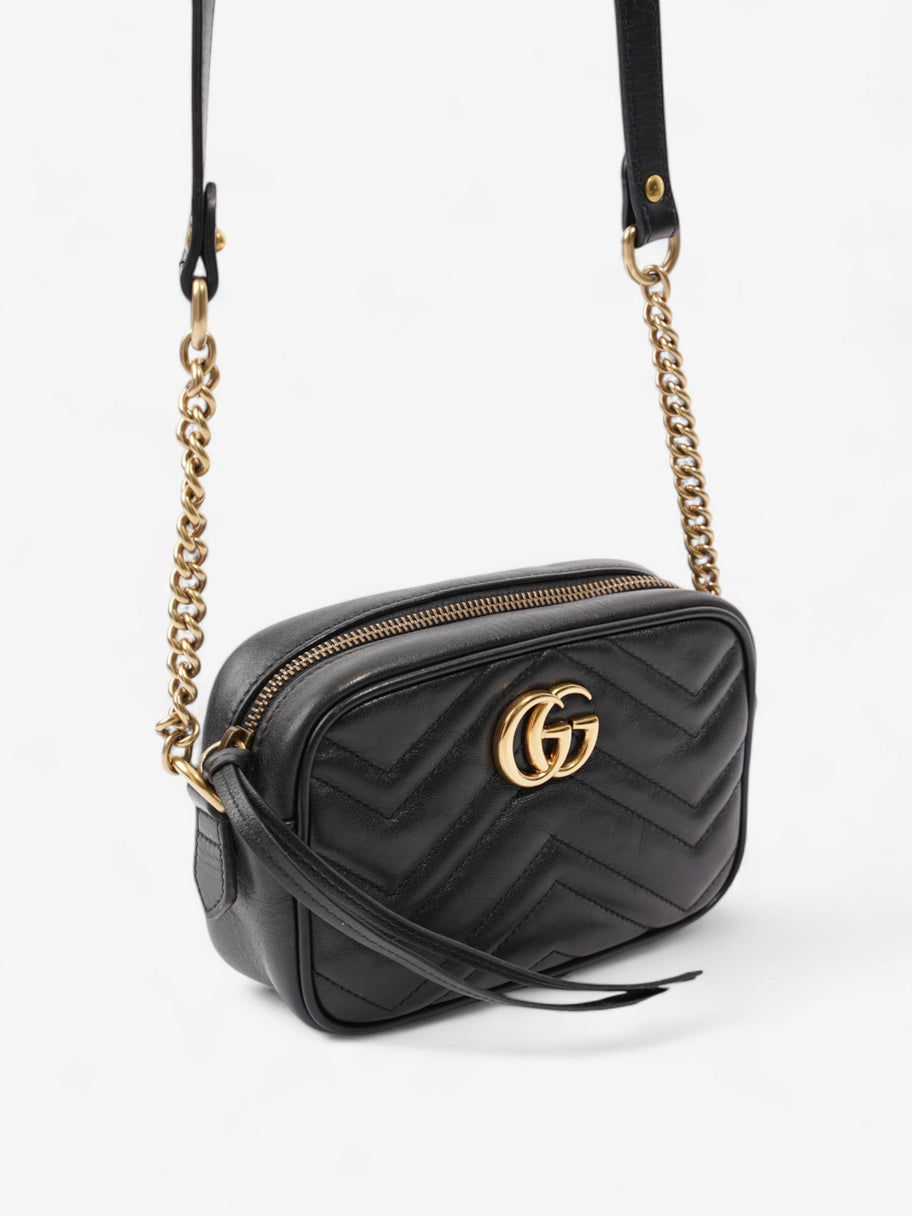 Gucci GG Marmont Black Matelasse Leather Mini Image 7