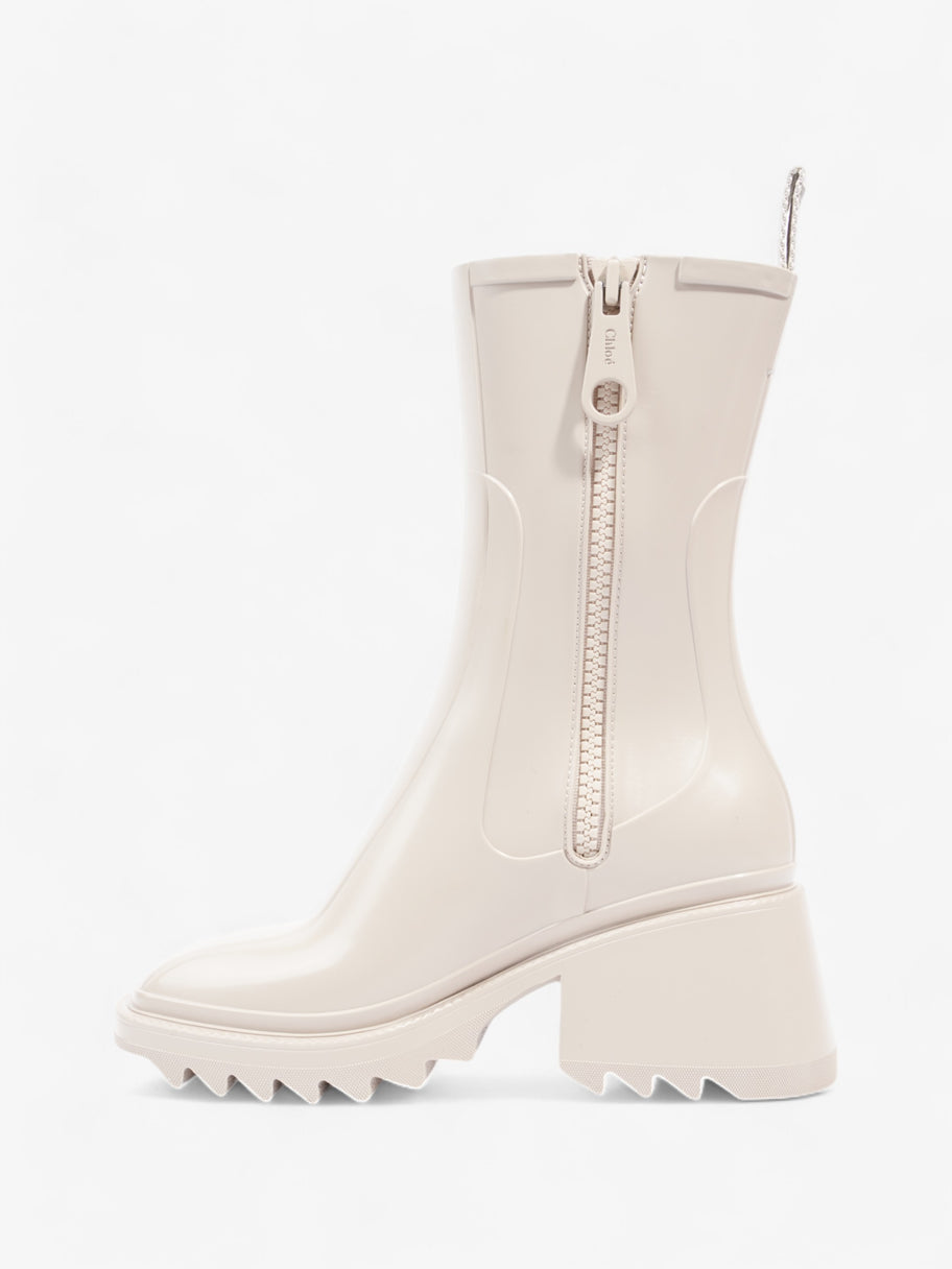 Chloe Betty Rainboots 45mm Beige Rubber EU 38 UK 5 Image 3