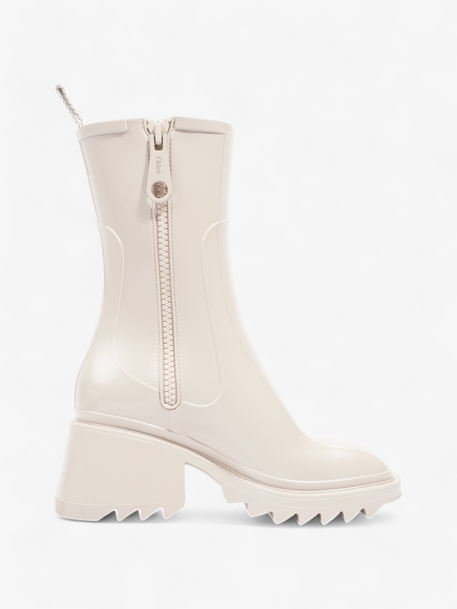 Chloe Betty Rainboots 45mm Beige Rubber EU 38 UK 5 Image 4