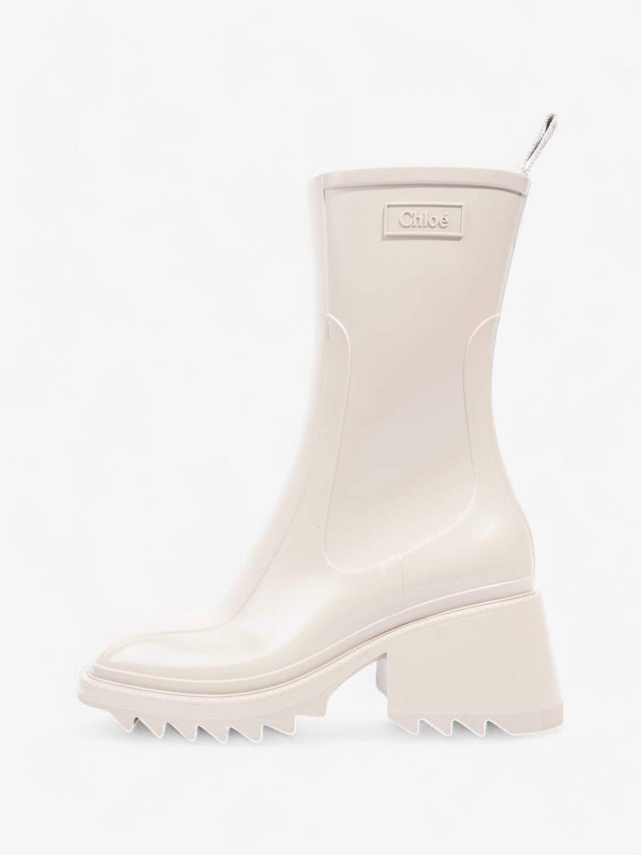 Chloe Betty Rainboots 45mm Beige Rubber EU 38 UK 5 Image 5