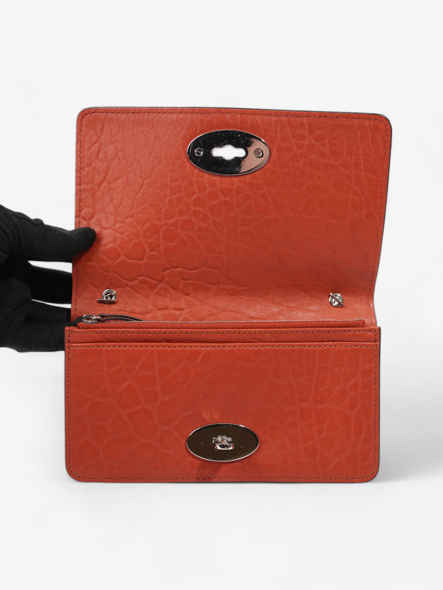 Mulberry Bayswater Clutch Wallet Burnt Orange Leather Image 8