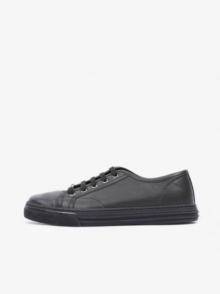 Gucci Low Top Sneaker Black Leather EU 39 UK 5 Image 5