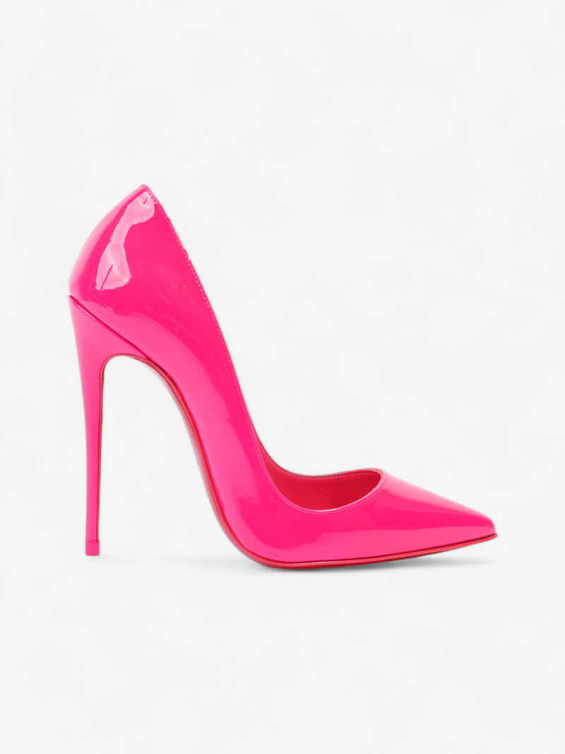  Christian Louboutin So Kate 120mm Neon Pink Patent Leather EU 35 UK 2