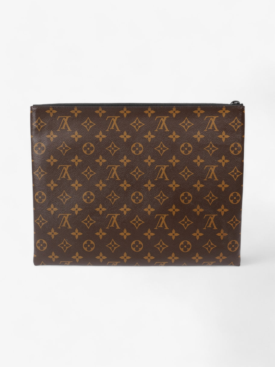 Louis Vuitton Solar Ray A4 Pouch Monogram / Black / Neon Orange Canvas Image 4