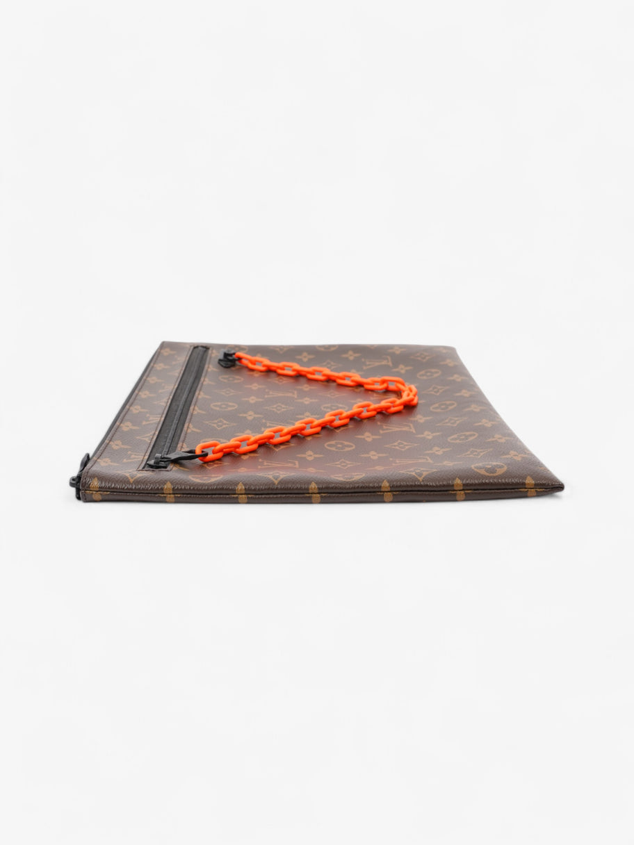 Louis Vuitton Solar Ray A4 Pouch Monogram / Black / Neon Orange Canvas Image 5