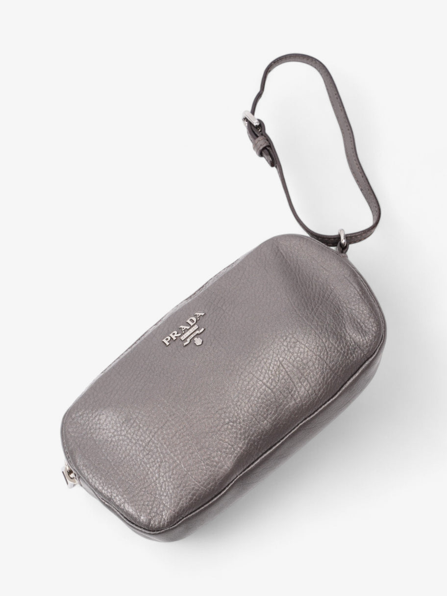 Prada Wristlet Metallic Leather Image 7