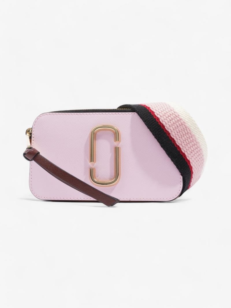  Marc Jacobs The Snapshot Bag Light Pink / Yellow / Brown Leather