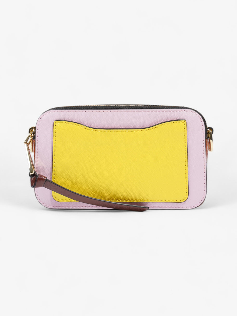 Marc Jacobs The Snapshot Bag Light Pink / Yellow / Brown Leather Image 4